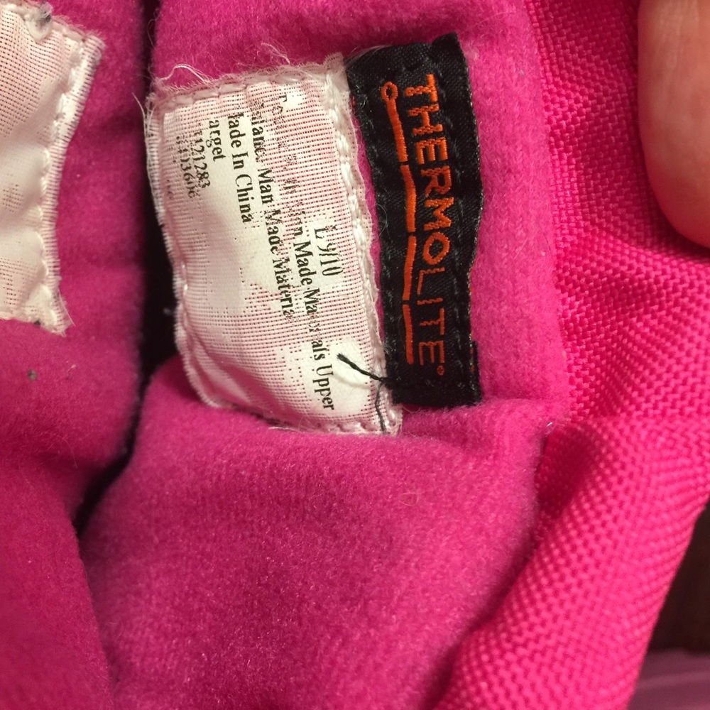 Cat&Jack pink pink winter insulated ❄️snow boots - Picture 9 of 14